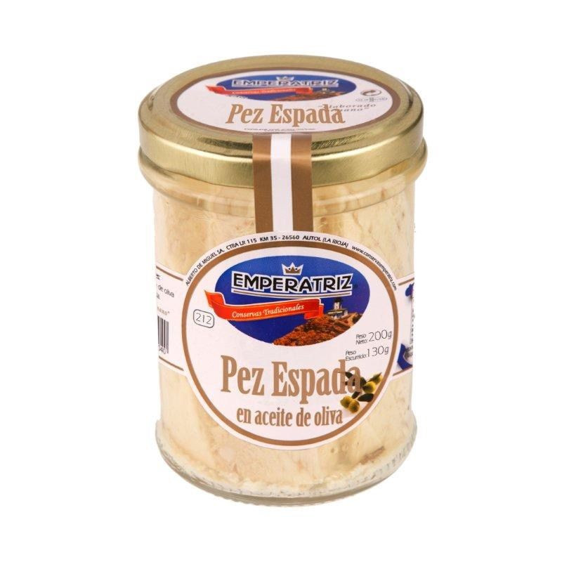 PEZ ESPADA LOMOS EN ACEITE DE OLIVA TARRO 200g